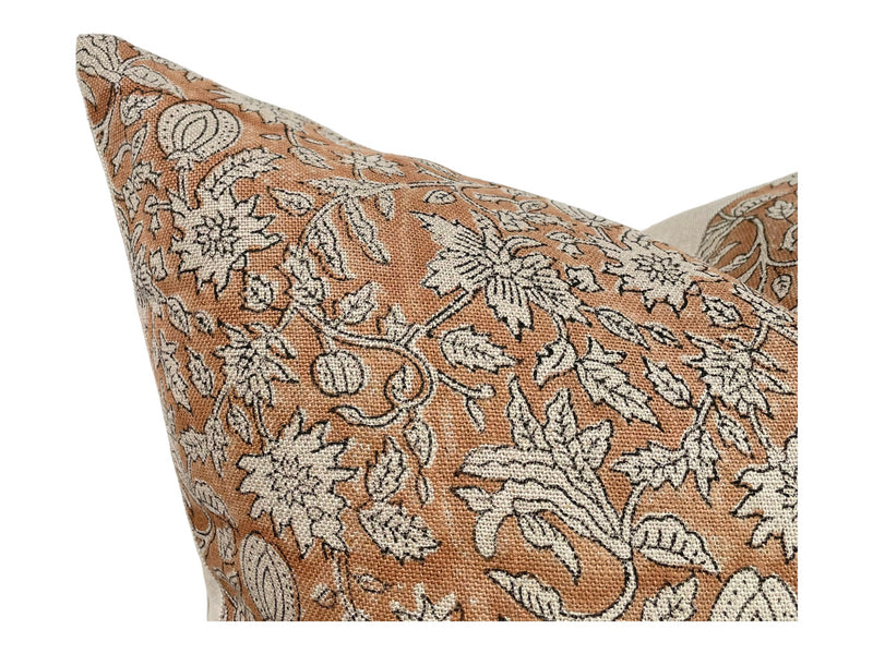 Designer "Gardena" Floral Pillow Cover