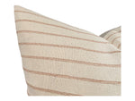 Designer "Santee" Cotton Blush Stripe Pillow Cover