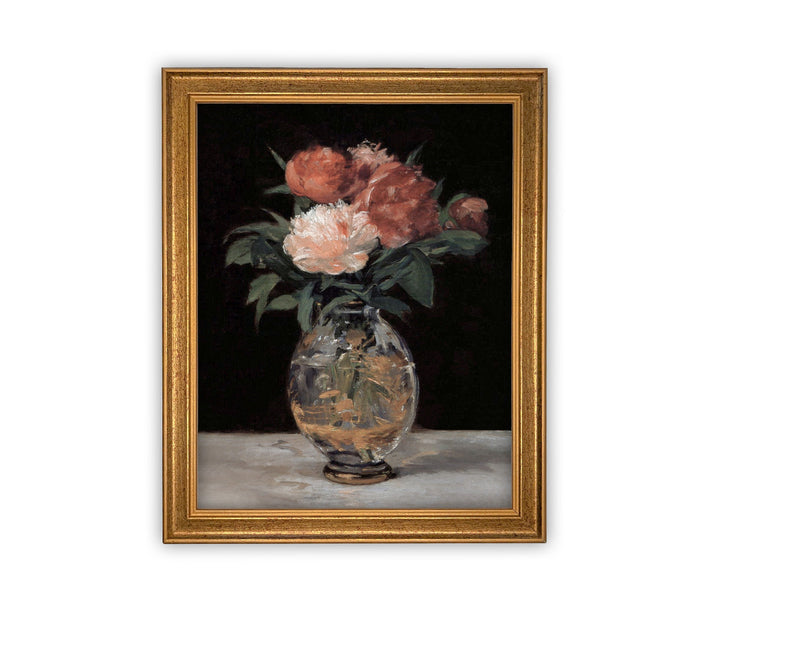 Vintage Framed Canvas Art #BOT-142