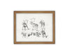 READY to SHIP 11x14 Vintage Framed Canvas Art #CH-321