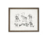 READY to SHIP 11x14 Vintage Framed Canvas Art #CH-321