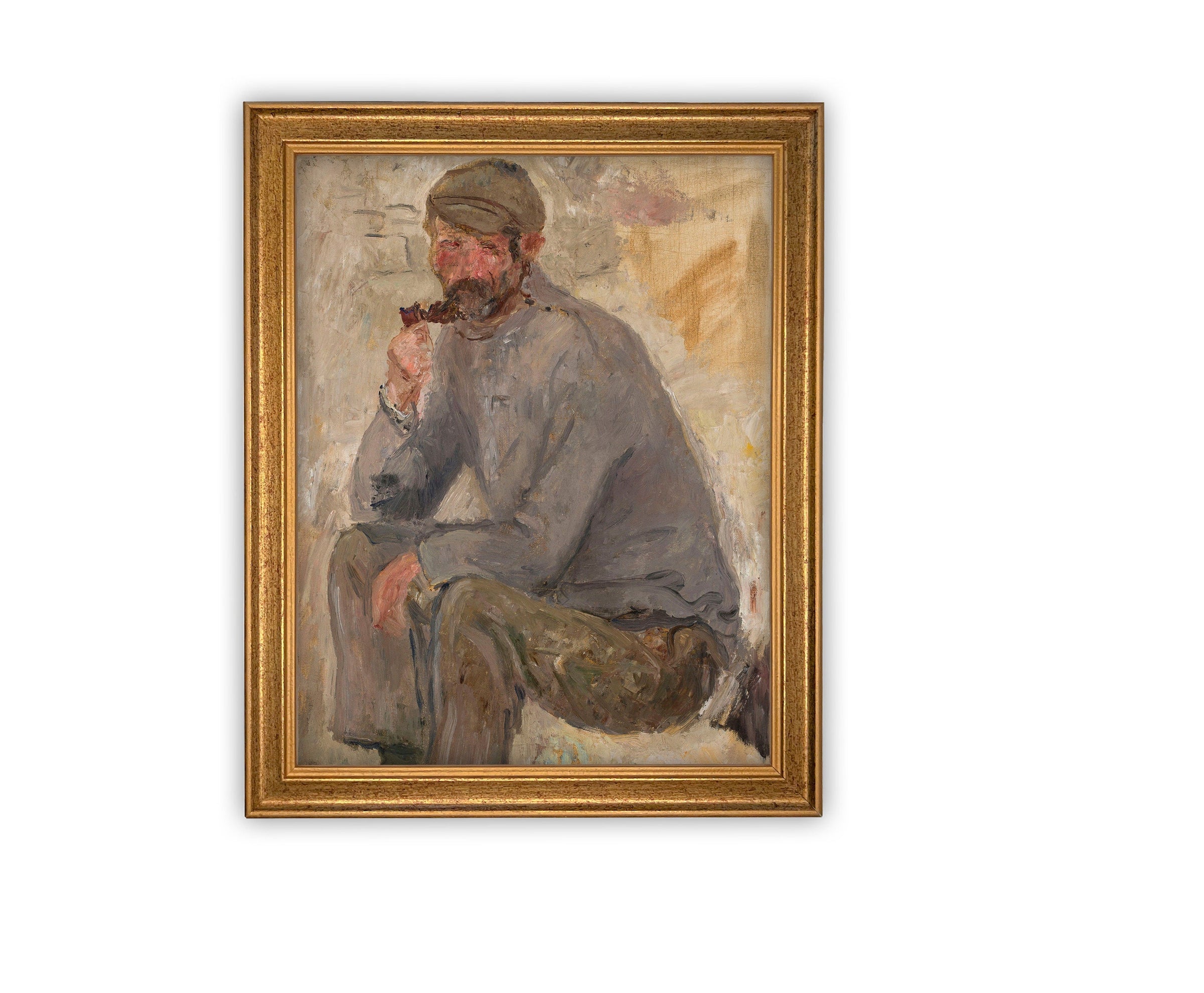 READY to SHIP 11x14 Framed Canvas Art // Framed Vintage Print // Vintage Painting // Vintage Portrait of a Man// Farmhouse print //#P-538