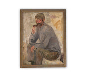 READY to SHIP 11x14 Framed Canvas Art // Framed Vintage Print // Vintage Painting // Vintage Portrait of a Man// Farmhouse print //#P-538