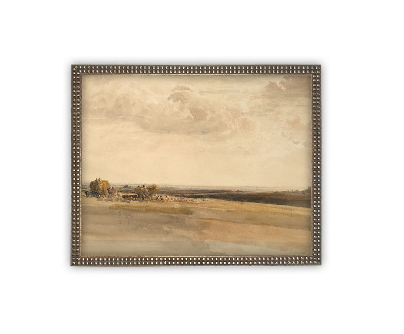 Vintage Framed Canvas Art #LAN-218