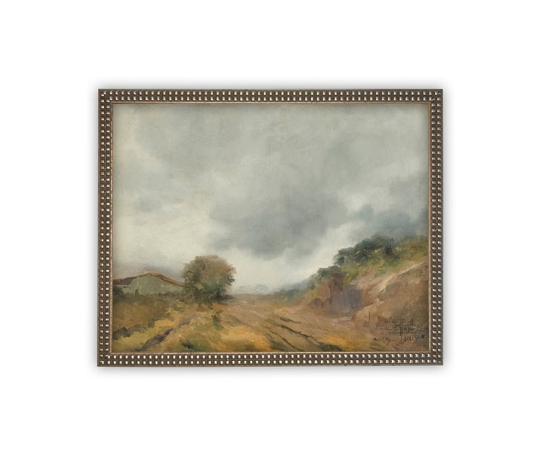 Vintage Framed Canvas Art #LAN-222