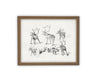 READY to SHIP 11x14 Vintage Framed Canvas Art #CH-321