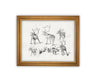 READY to SHIP 11x14 Vintage Framed Canvas Art #CH-321