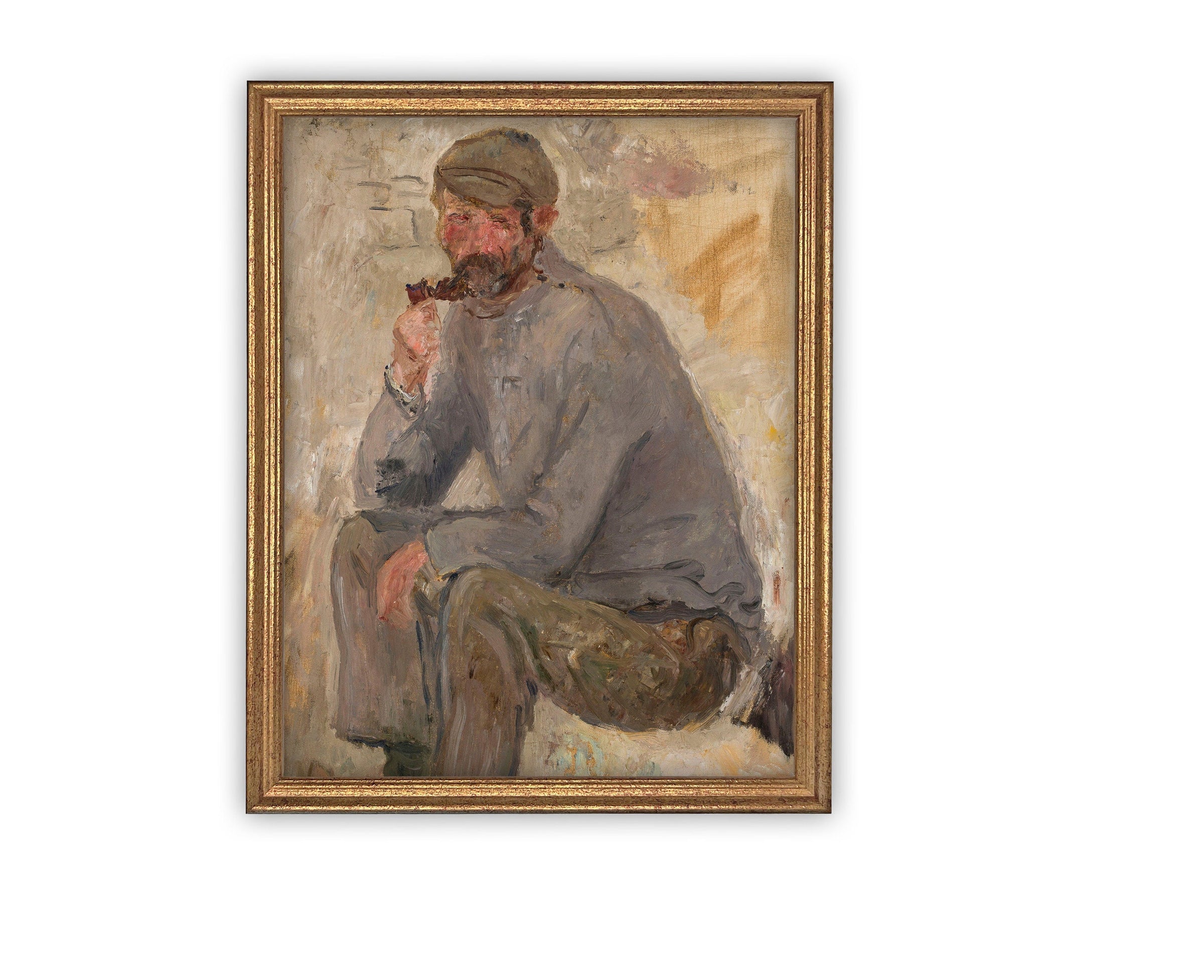 READY to SHIP 11x14 Framed Canvas Art // Framed Vintage Print // Vintage Painting // Vintage Portrait of a Man// Farmhouse print //#P-538