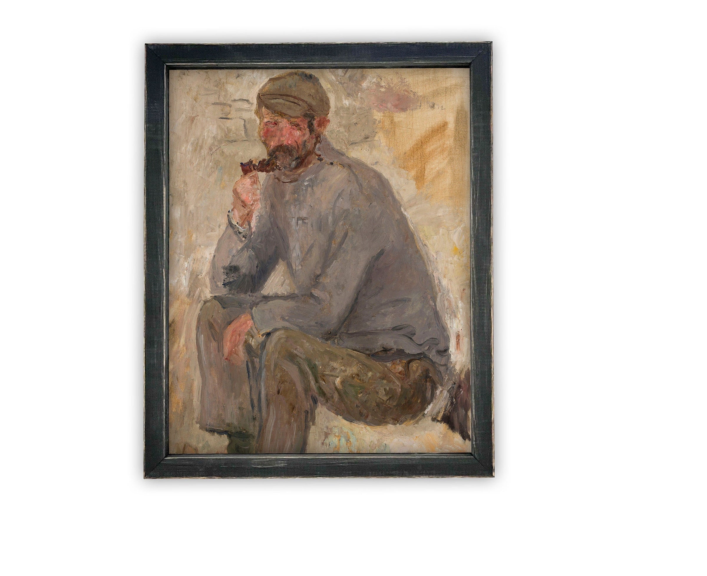 READY to SHIP 11x14 Framed Canvas Art // Framed Vintage Print // Vintage Painting // Vintage Portrait of a Man// Farmhouse print //#P-538