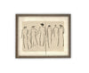 Vintage Framed Canvas Art #P-540