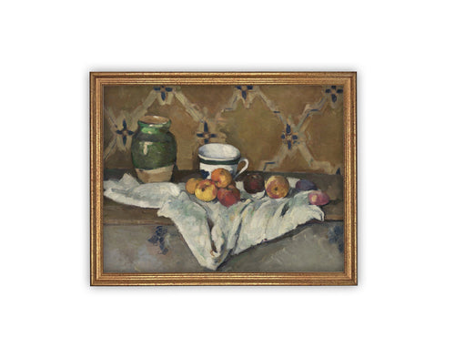 Vintage Framed Canvas Art #ST-622