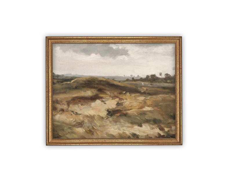 READY to SHIP 16X20 Vintage Framed Canvas Art // Framed Vintage Print // Vintage Painting // Landscape //Farmhouse print //#LAN-231