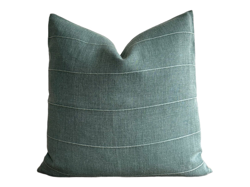 READY TO SHIP Faso in Seafoam Pillow // Vintage Sage Green Pillow Cover // Farmhouse Decor Pillow // Turquoise Pillow