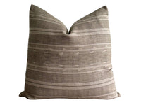 READY TO SHIP 20X20 Designer Jennifer Shorto Storck Sage Pillow Cover // Modern Farmhouse Decor Pillow // Ikat Green Moss Washed Linen