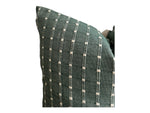 Designer Forest Woven Pillow Cover in Green