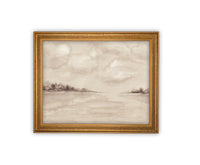 READY to SHIP 11X14 Vintage Framed Canvas Art #LAN-219