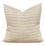 Designer "Santee" Cotton Blush Stripe Pillow Cover