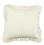 Designer Anika Solid Linen Pillow Cover in Cream