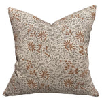 Designer "Mosier" Kishori Natural Ochre olive Pillow Cover