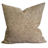 Designer Sutherlin Floral Pillow Cover in Neutral Brown