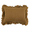 Anika Solid Linen Pillow Cover in Mustard