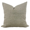 Designer "Cypress" Amera Pillow Cover in Grey Olive