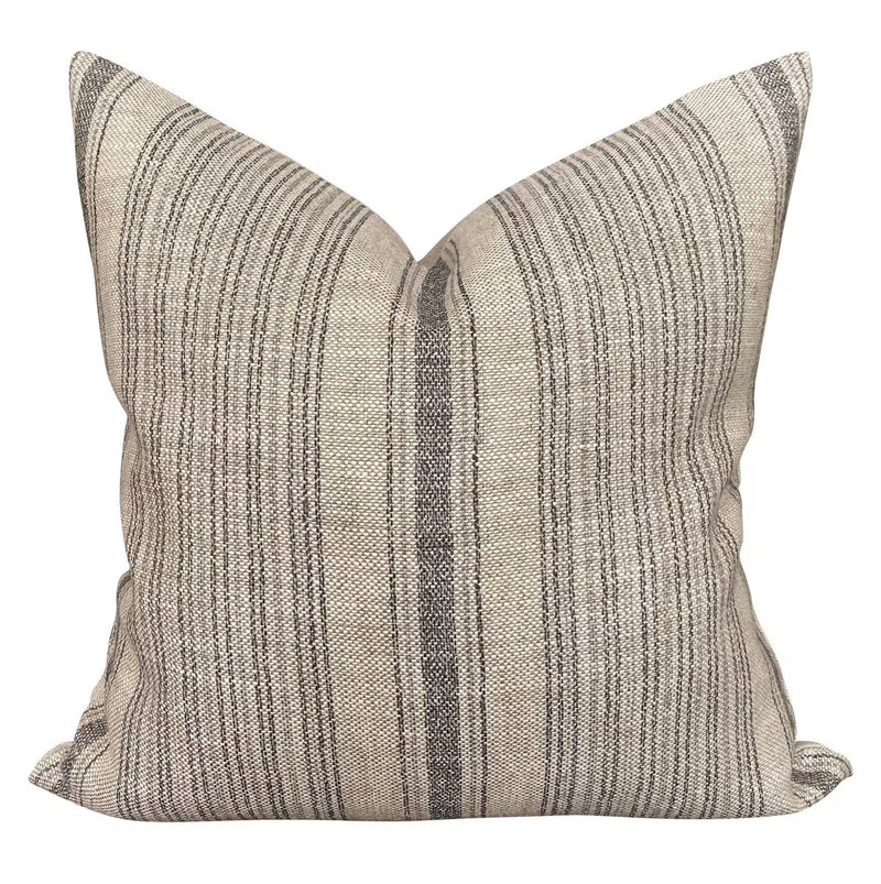 READY TO SHIP Designer Clay McLaurin Dash Pillow Cover in Jet // Neutral Throw Pillow // Trendy Modern Farmhouse Throw Pillow // Gray Pillow