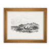READY to SHIP 11X14 Vintage Framed Canvas Art #LAN-226