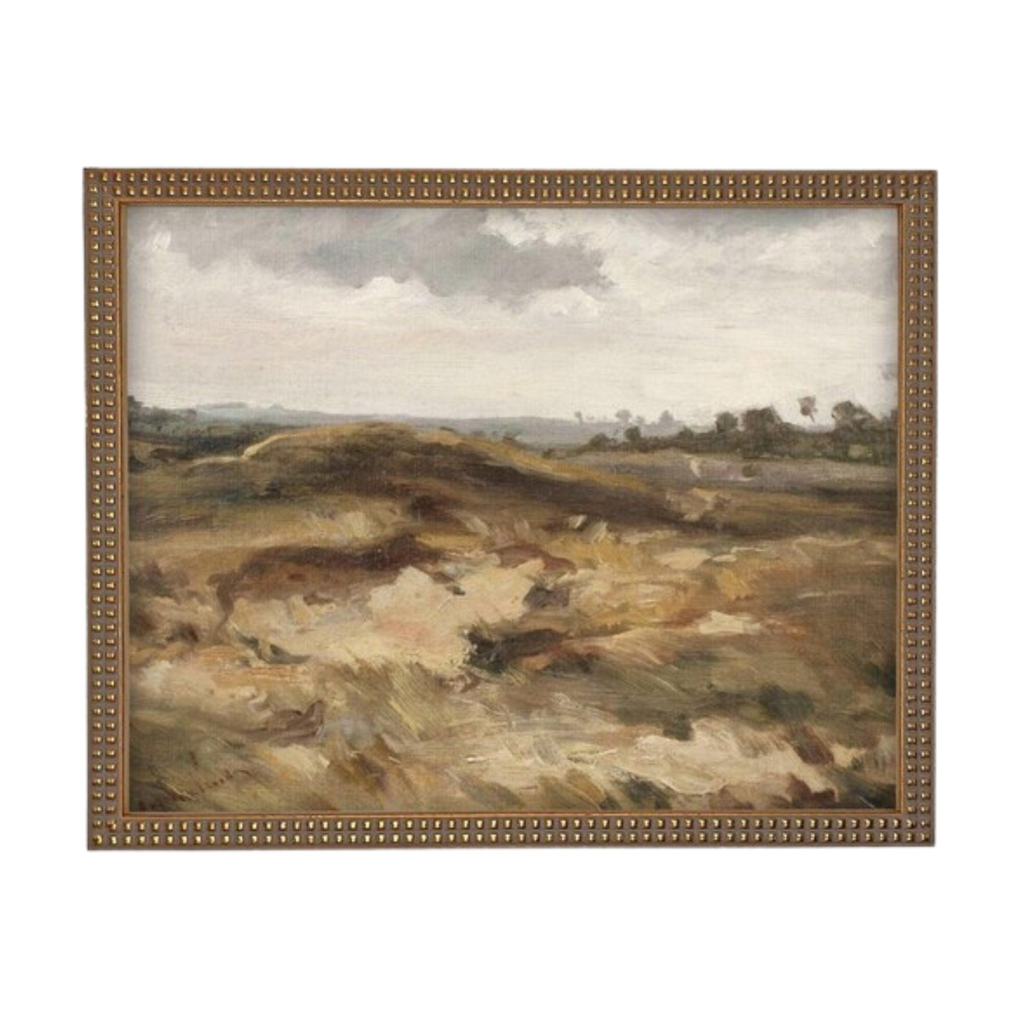 READY to SHIP 16X20 Vintage Framed Canvas Art // Framed Vintage Print // Vintage Painting // Landscape //Farmhouse print //#LAN-231