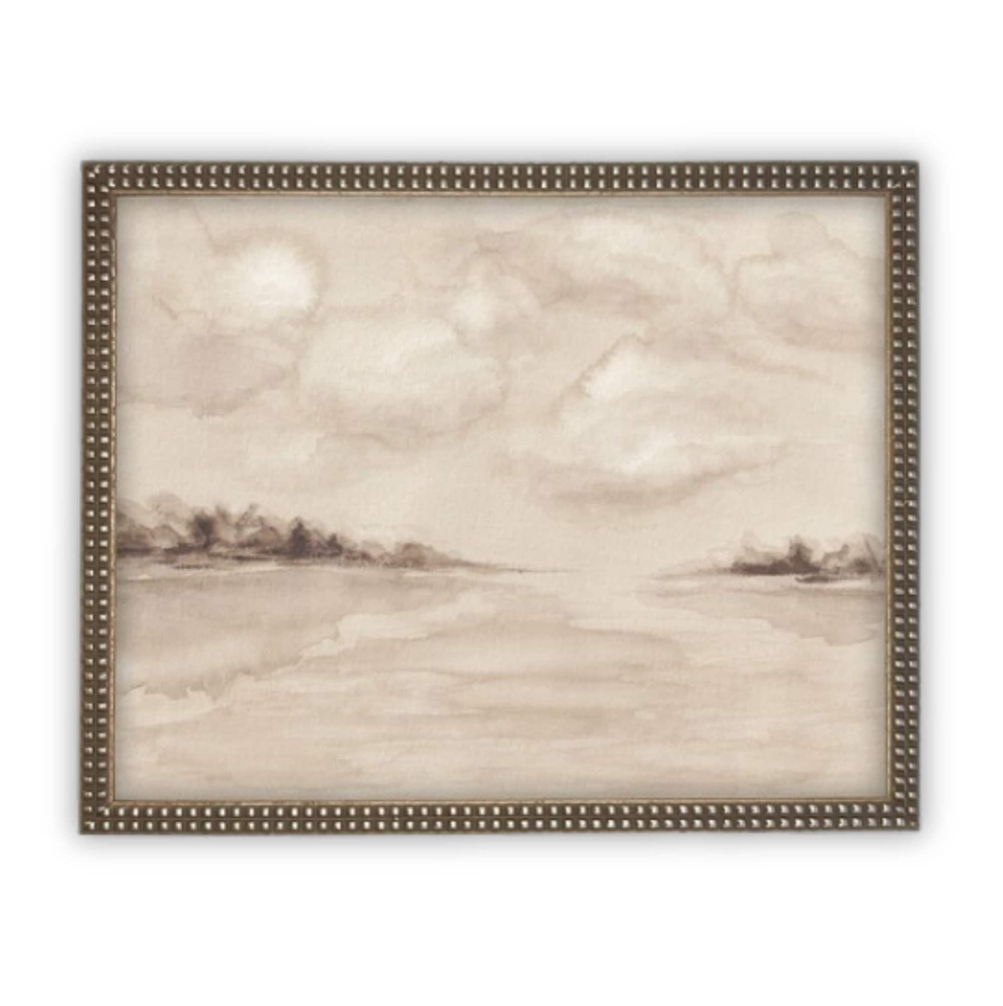 READY to SHIP 11X14 Vintage Framed Canvas Art #LAN-219