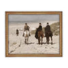 READY TO SHIP 11X14 Vintage Framed Canvas Art // Framed Vintage Print // Vintage Horse Painting // Horse on Beach Art //#A-137