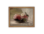 Vintage Framed Canvas Art // Framed Vintage Print // Vintage Painting // Floral Still Life Print // Botanical print //#BOT-152