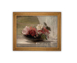 Vintage Framed Canvas Art // Framed Vintage Print // Vintage Painting // Floral Still Life Print // Botanical print //#BOT-152