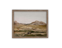 READY to SHIP 11X14 Vintage Framed Canvas Art #LAN-235
