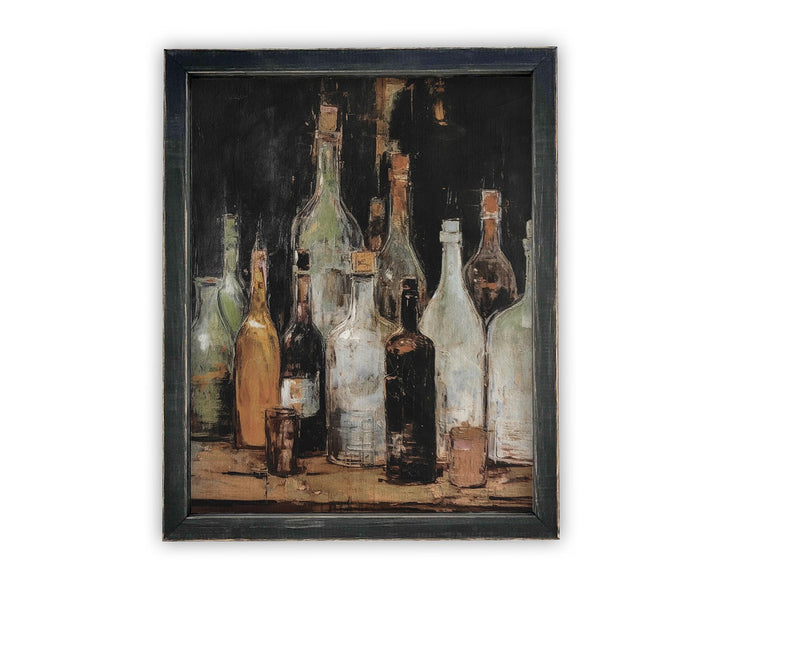 READY to SHIP 8X10 Vintage Framed Canvas 1 // Vintage Painting // Vintage Kitchen Still Life // Farmhouse print //#ST-624