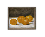 Vintage Framed Canvas Art // Framed Vintage Orange Print // Vintage Fruit // Still Life Kitchen Painting // Farmhouse print //#ST-620