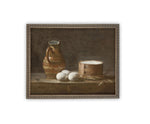 Vintage Framed Canvas Art // Framed Vintage Print // Vintage Painting // Vintage Kitchen Still Life // Farmhouse print //#ST-627