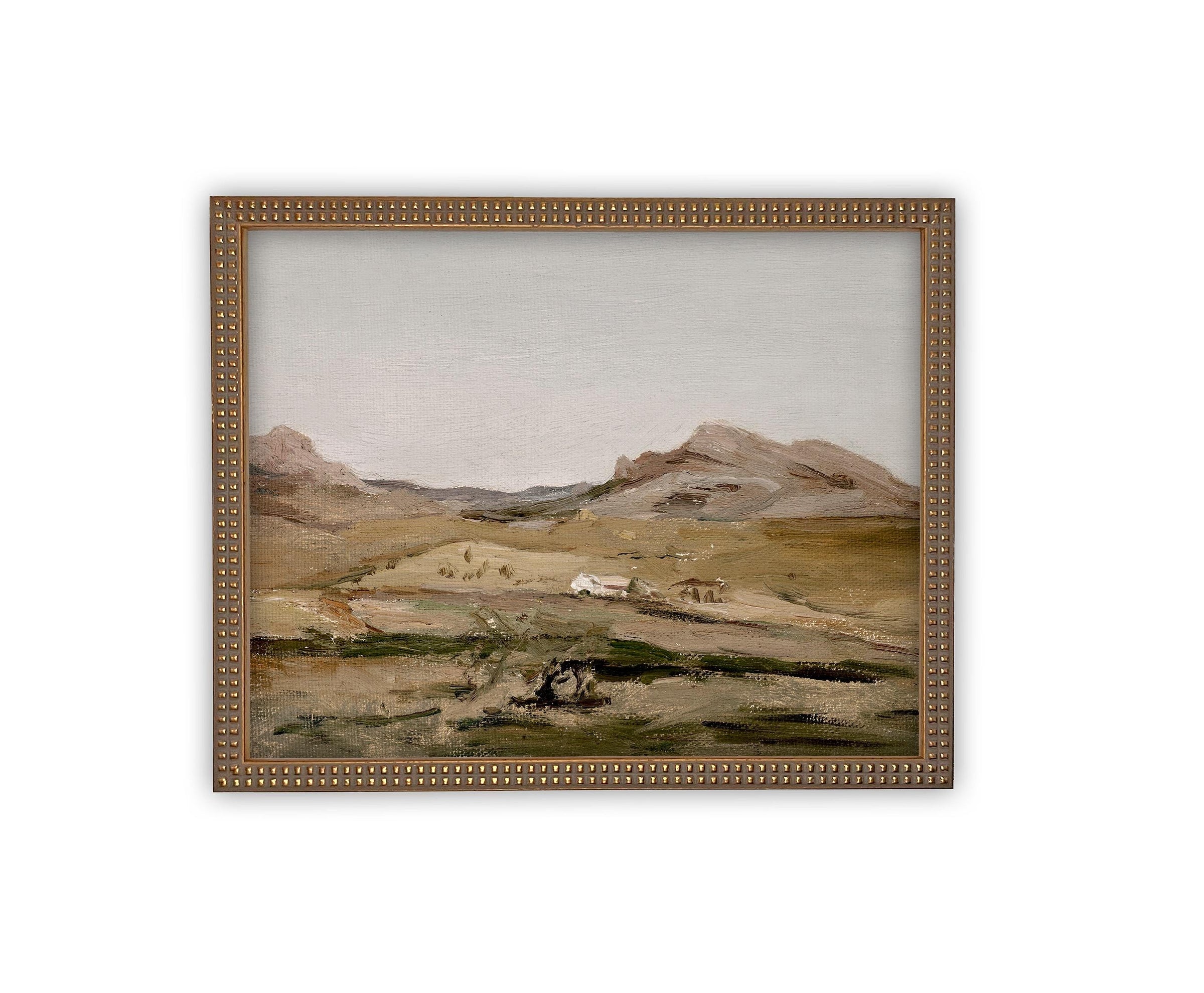 READY to SHIP 11X14 Vintage Framed Canvas Art #LAN-235