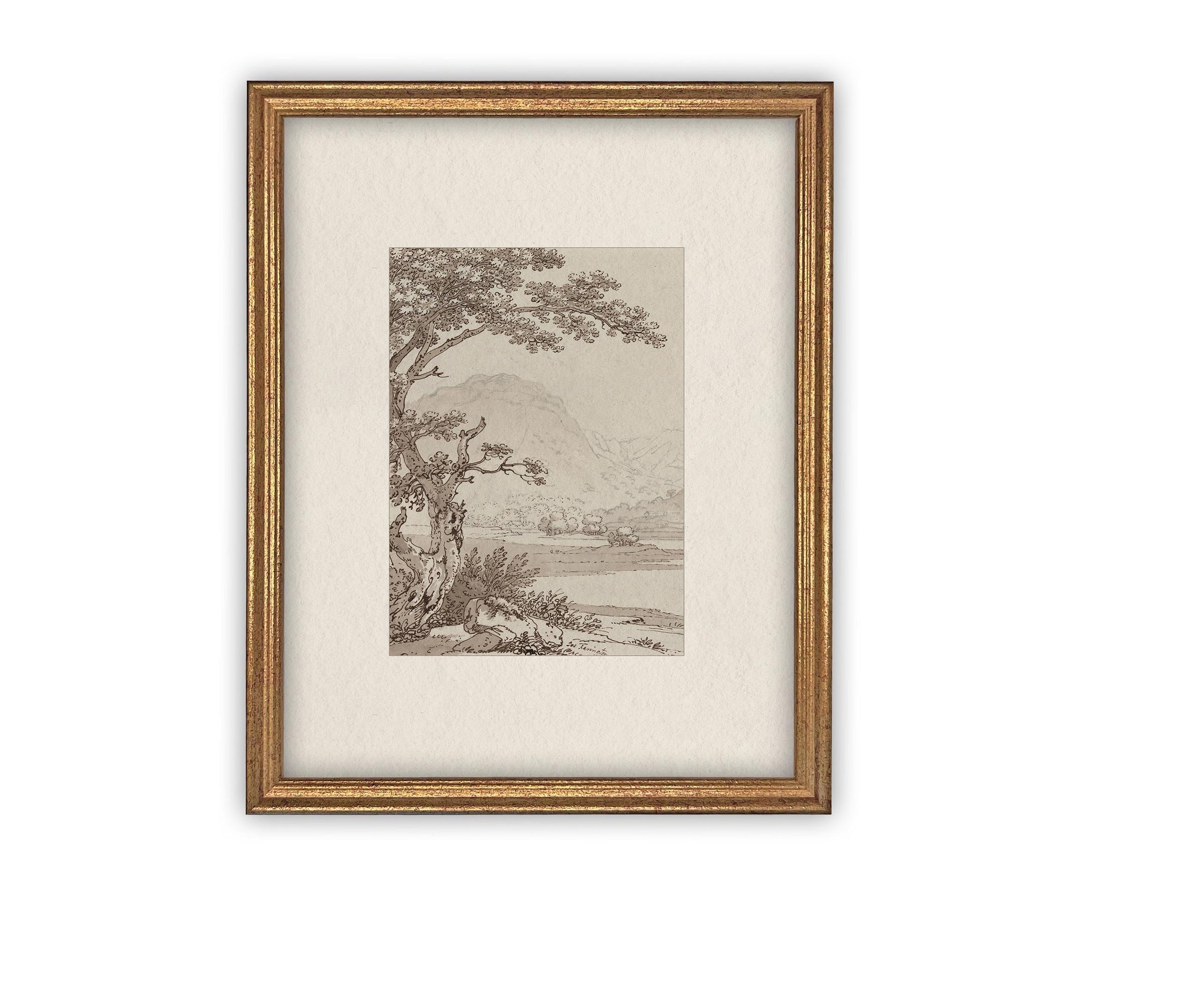 Vintage Framed Canvas Art #LAN-245