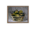 Vintage Framed Canvas Art // Framed Vintage Lemon Print // Vintage Fruit // Still Life Kitchen Painting // Farmhouse print //#ST-625