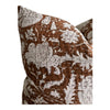 READY TO SHIP 14X 36 Double Sided Designer "Carmel" Block Print Kantha Quilted Pillow Cover // Brown Pillow Cover // Boutique Pillow Covers