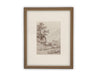 READY to SHIP 18X24 Vintage Framed Canvas Art // Framed Vintage Print // Vintage Painting // Country Landscape //#LAN-248