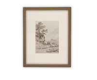 READY to SHIP 18X24 Vintage Framed Canvas Art // Framed Vintage Print // Vintage Painting // Country Landscape //#LAN-248