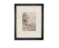 READY to SHIP 18X24 Vintage Framed Canvas Art // Framed Vintage Print // Vintage Painting // Country Landscape //#LAN-248