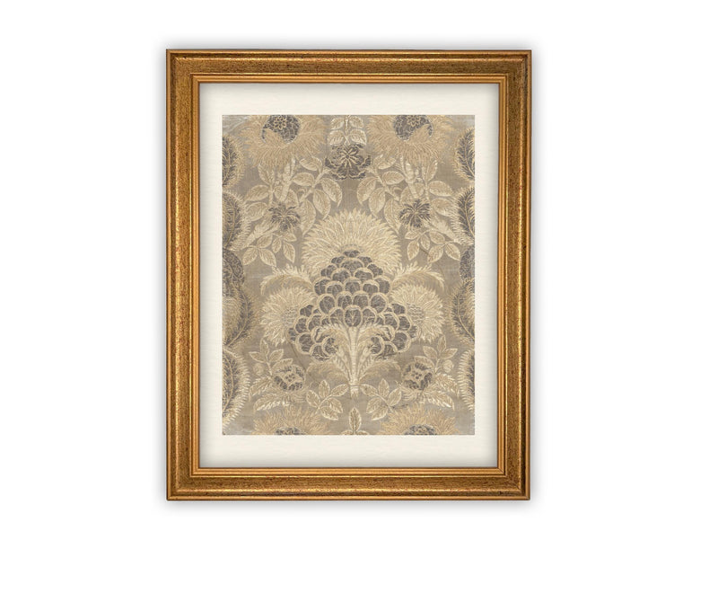 Vintage Framed Canvas Art // Framed Vintage Print // Vintage Painting // Neutral Tapestry Art // Farmhouse print //#MSC-104