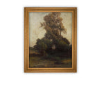 Vintage Framed Canvas Art // Framed Vintage Print // Vintage Painting // Fall Autumn Art // Farmhouse print //#LAN-261