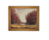 Vintage Framed Canvas Art // Framed Vintage Print // Vintage Painting // Fall Autumn Art // Farmhouse print //#LAN-253