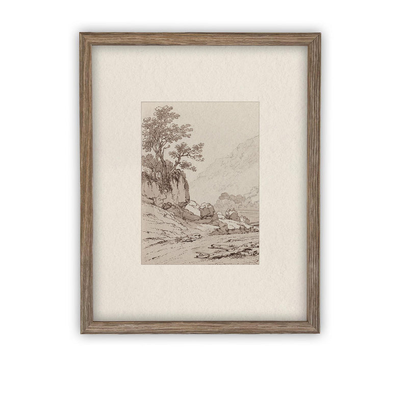 READY to SHIP 30X40 Vintage Framed Canvas Art #LAN-248