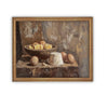 Vintage Framed Canvas Art // Framed Vintage Print // Vintage Painting // Vintage Kitchen Still Life // Farmhouse print //#ST-634