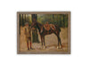 Vintage Framed Canvas Art // Framed Vintage Print // Vintage Painting // Vintage Horse Sketch Art// Farmhouse print //#A-187